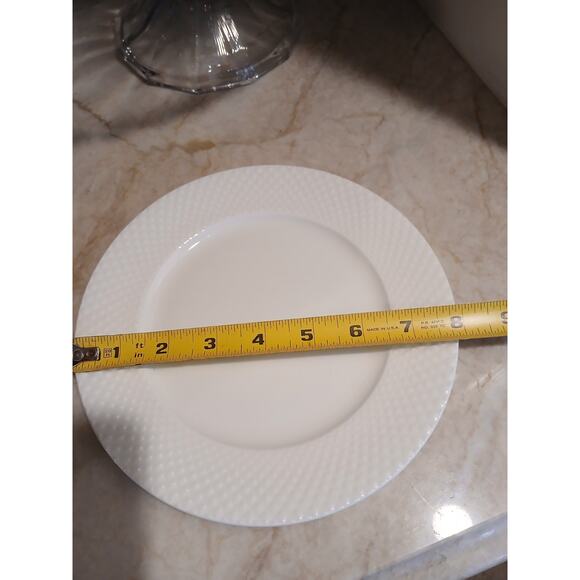 Mikasa Huntington Bone China White 8" Salad Desert Cake Plate Replacement Weddin - Picture 6 of 8